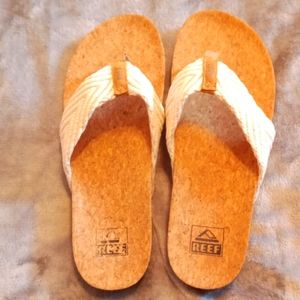 Reef Cushioned Strand Cream Cork Sandals, US size Women's 9, EU size 40, NWOT